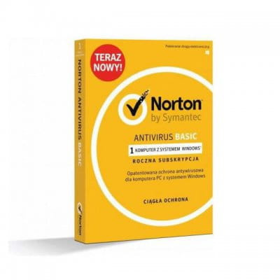 Norton Antivirus Basic 1 urządzenie / 1 rok- klucz aktywacyjny (Key)